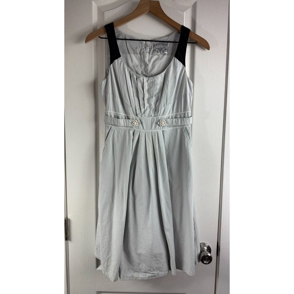 Anthropologie Floreat Women's Bud To Bloom Sleeveless Pleats Pockets Size 2